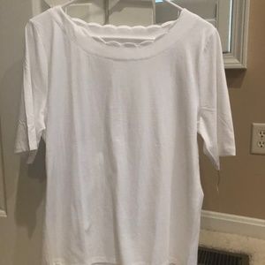 Talbots Large White Top